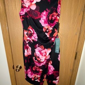 Beautiful black and floral dress!